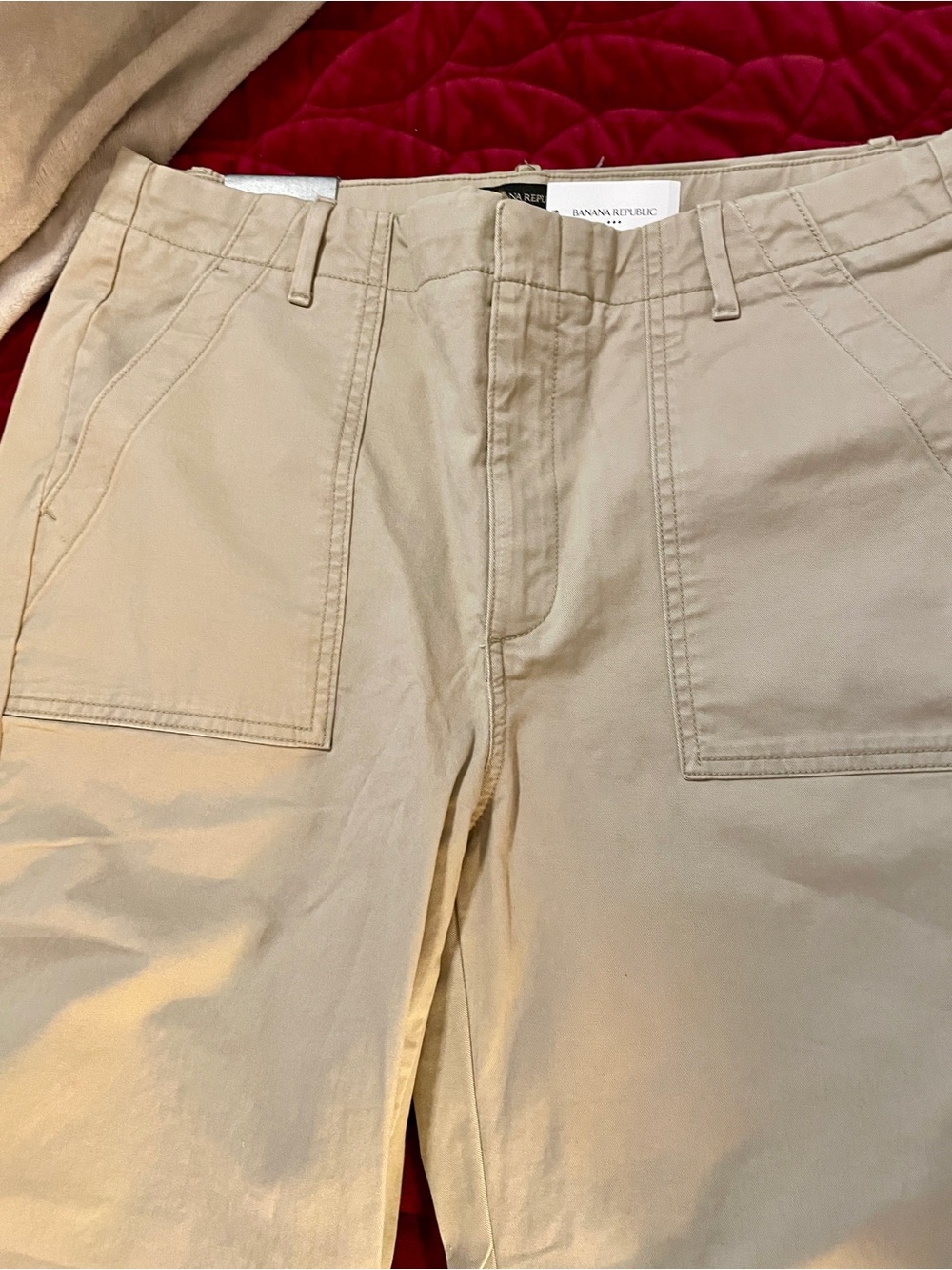 Banana Republic Womens authentic chino girlfriend fit- size 12  NWT - Picture 2 of 8